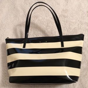 Kate Spade Striped Nylon Tote